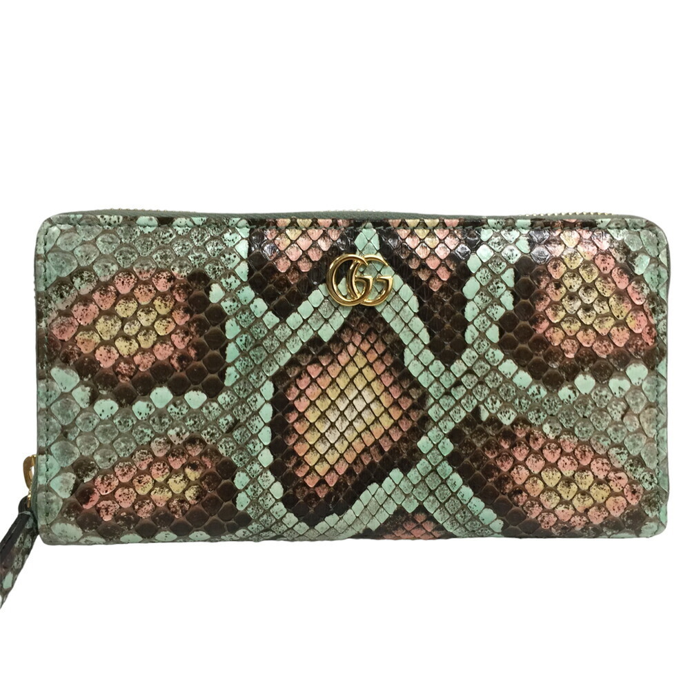Gucci Double GG Python Zip Around Wallet Leather - image 3
